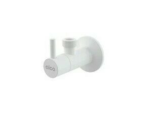 Ventil rohový Alca ARV003B 1/2"×1/2" s filtrem bílá-lesk