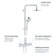 Systém sprchový termostatický Grohe Tempesta Cosmopolitan 160 chrom 27922000