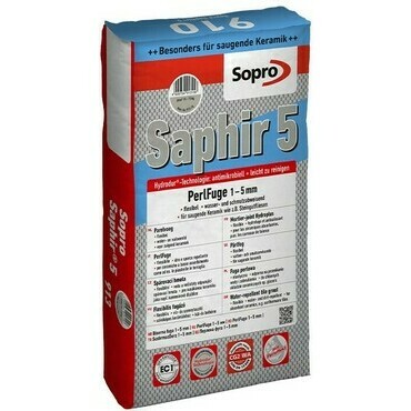 Hmota spárovací Sopro Saphir 5 šedá 15 kg