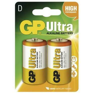 Baterie GP Ultra Alkaline D 2 ks