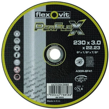 Kotouč řezný Flexovit PerFlex A30R-BF41 230×22,23 mm 3 mm