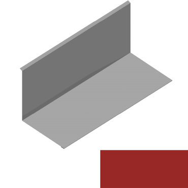 Lemování ke zdi rovnoběžné s okapem RS312S-120 SP 25 RAL 3000 červená