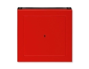 Kryt spínač kartový s průzorem ABB Levit červená, kouřová černá
