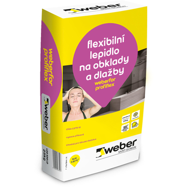 Lepidlo cementové C2TE S1 weberfor profiflex LD 25 kg