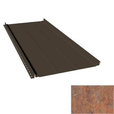 Krytina plechová LINEDEK 485 Rib Imitace MIC04 corten světlý