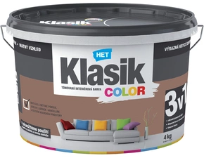 Malba interiérová HET Klasik Color hnědý čokoládový, 4 kg