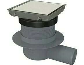 Vpust podlahová Alca APV140 130×130 mm DN 50 boční