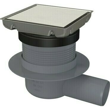 Vpust podlahová Alca APV140 130×130 mm DN 50 boční