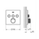 Díl nadomítkový Grohe Grohtherm SmartControl s 3 ventily měsíční bílá/chrom 29157LS0
