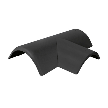 Hřebenáč rozdělovací pravý T220 Bramac Novo se dvěma příchytkami břidlicově černá