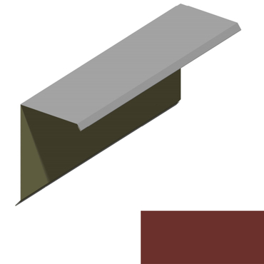 Ukončení pultové střechy RS360S-75 PU 50 MAX MR539 cihlově hnědá