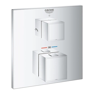 Díl nadomítkový Grohe Grohtherm Cube chrom s přepínačem 24154000