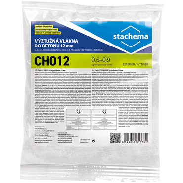 Vlákna výztužná do betonu Stachema CH012 12 mm 0,3 kg