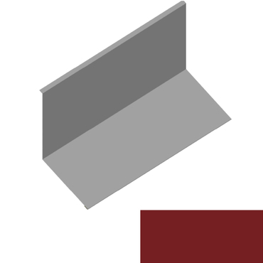 Lemování ke zdi rovnoběžné s okapem RS312S-135 SP 25 RAL 3011 červenohnědá