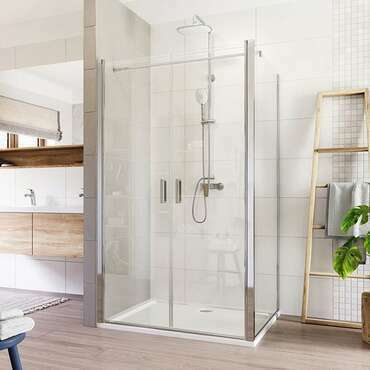Dveře sprchové + boční stěna Mereo Lima CK88563K 1 100×900 mm chrom/čiré sklo