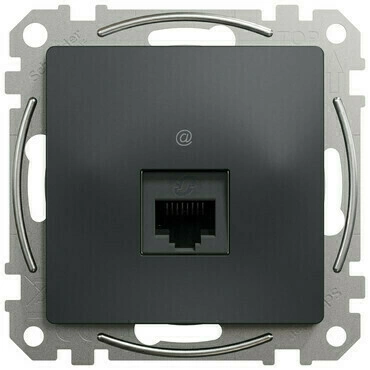 Zásuvka datová Schneider Sedna Design CAT5e 1× RJ45 UTP nestíněná antracit