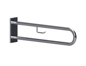 Madlo podpěrné ve tvaru U Bemeta Help s držákem TP 900 mm s krytkou nerez lesklý