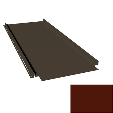 Krytina plechová LINEDEK 485 Flat PU 50 MAX MR539 cihlově hnědá Cut