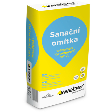 Omítka sanační vyrovnávací webersan WTA 20 kg