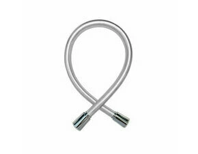 Hadice sprchová Mereo CB111KS 55 cm měkčené PVC, šedá lesklá/chrom propojovací