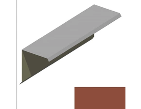 Ukončení pultové střechy RS312S-75 SP 25 RAL 8004 cihlová