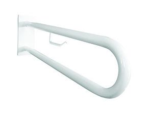 Madlo podpěrné ve tvaru U Bemeta Help s držákem TP 850 mm s krytkou bílé
