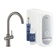 Baterie dřezová stojánková Grohe Blue Home s chladícím zařízením a filtrací, výpusť C kartáčovaný Hard Graphite
