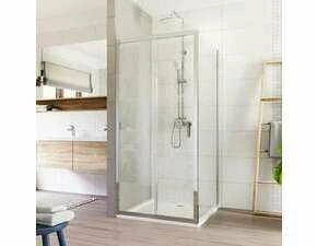 Dveře sprchové + boční stěna Mereo Lima CK86433K 1 000×1 000 mm chrom/čiré sklo