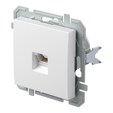 Zásuvka datová TEM Logiq CAT6S 1× RJ45 bílá