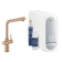 Baterie dřezová stojánková Grohe Blue Home s chladícím zařízením a filtrací, výpusť L kartáčovaný Warm Sunset