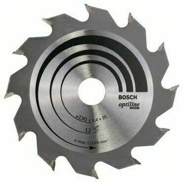 Kotouč pilový Bosch Optiline Wood 130×20/16×2,4 mm 12 z.