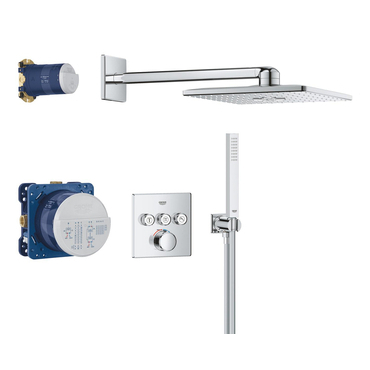 Systém sprchový termostatický Grohe Rainshower SmartActive 310 Cube chrom