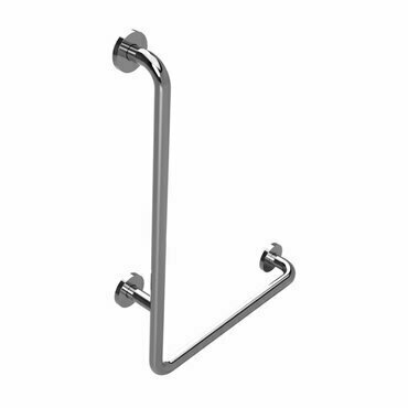 Držadlo nástěnné opěrné Bemeta Help 890 mm levé s krytkou nerez lesklý
