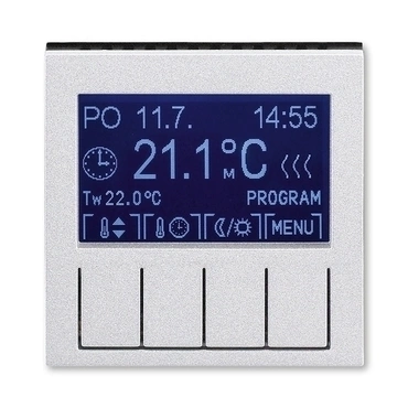 Termostat univerzální digitální ABB Levit titan, kouřová černá