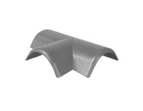 Hřebenáč rozdělovací levý T220 Bramac Star se dvěma příchytkami zinkově šedá