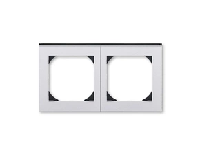 ROZBALENO Rámeček 2nás 55x55 LEVIT titan/kouř.č ABB