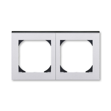 ROZBALENO Rámeček 2nás 55x55 LEVIT titan/kouř.č ABB