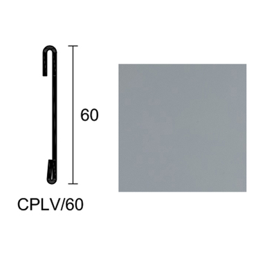 Krycí profil Profilpas PROTEC CPLV/60 šedý popel RAL 7038