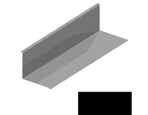 Lemování ke zdi rovnoběžné s okapem RS250S-105 PU 50 MAX MN131 černá