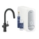 Baterie dřezová stojánková Grohe Blue Home s chladícím zařízením a filtrací, výpusť C vytahov velvet black - černá