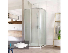 Kout sprchový Mereo Lima CK608B22KM 900×900 mm chrom/Point R550 včetně vaničky