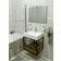 Skříňka umyvadlová 590×495×465 mm černá mat/dub Collingwood CG002-1919