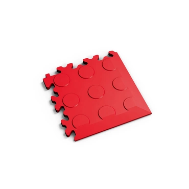 Dlaždice rohová Fortelock Machine industry penízky ROSSO RED