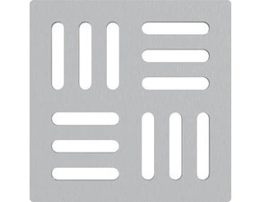 Mřížka designová Alca MPV011 102×102 mm nerez mat