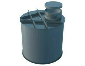 Nádrž na dešťovou vodu Plastic Box 3 000 l válcová samonosná