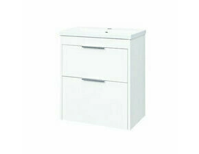 Skříňka s umyvadlem Mereo VIGO CN311 61 cm bílá lesklá