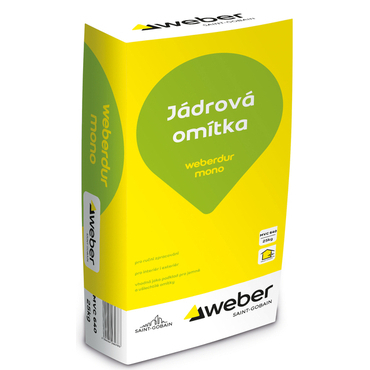Omítka jádrová weberdur mono RU 25 kg