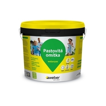 Omítka akrylátová weberpas akrylát rýhovaná 3 mm HN2B 25 kg