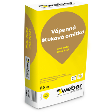 Omítka štuková weberdur calce štuk 25 kg