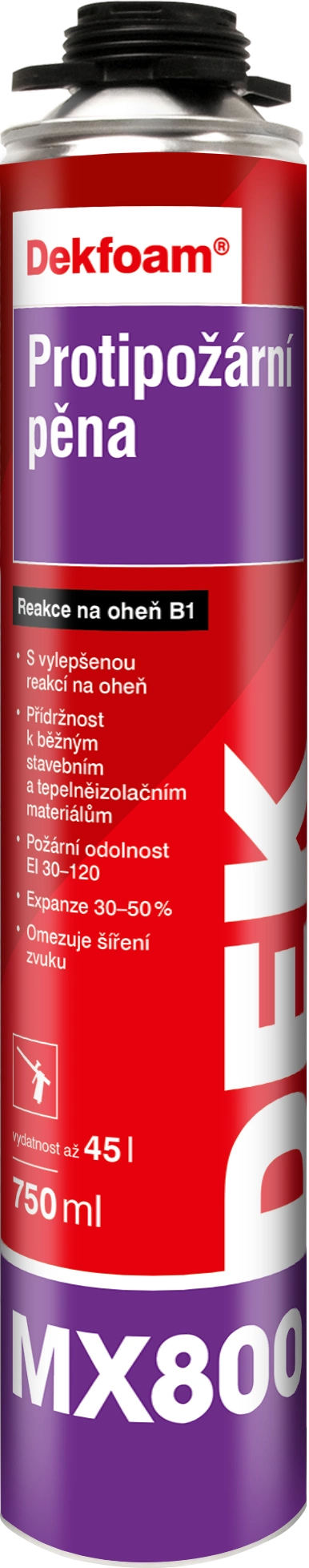 DEK Pěna protipožární DEKFOAM MX800 750 ml